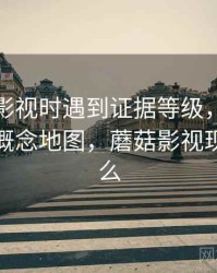 读蘑菇影视时遇到证据等级，该怎么理解：概念地图，蘑菇影视现在叫什么
