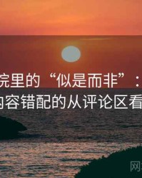蜂鸟影院里的“似是而非”：关于标题-内容错配的从评论区看线索