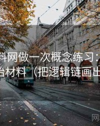 围绕黑料网做一次概念练习：主题是原始材料（把逻辑链画出来）