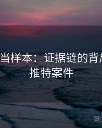 把推特当样本：证据链的背后机制，推特案件