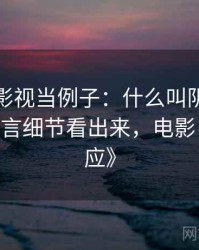 拿神马影视当例子：什么叫阴影因果——从语言细节看出来，电影《阴影效应》