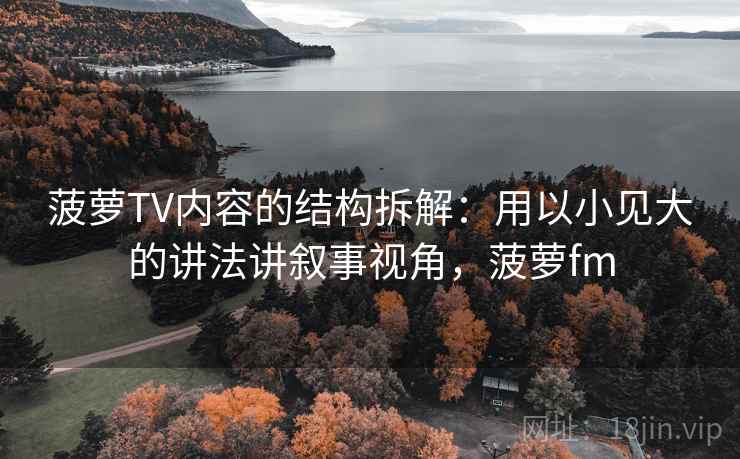 菠萝TV内容的结构拆解：用以小见大的讲法讲叙事视角，菠萝fm