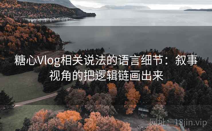 糖心Vlog相关说法的语言细节：叙事视角的把逻辑链画出来