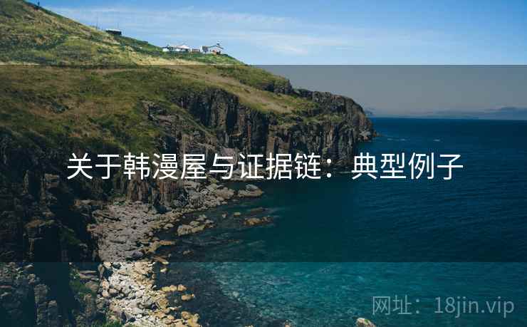 关于韩漫屋与证据链：典型例子