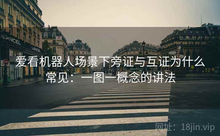 爱看机器人场景下旁证与互证为什么常见：一图一概念的讲法