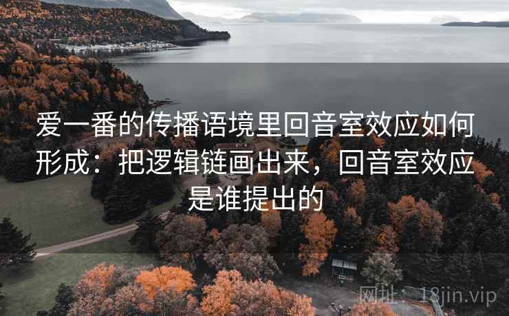 爱一番的传播语境里回音室效应如何形成：把逻辑链画出来，回音室效应是谁提出的