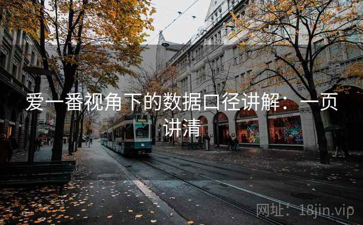 爱一番视角下的数据口径讲解：一页讲清