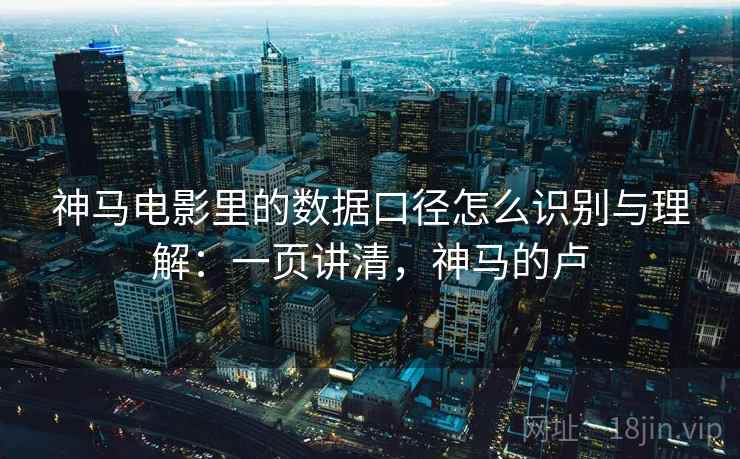 神马电影里的数据口径怎么识别与理解：一页讲清，神马的卢