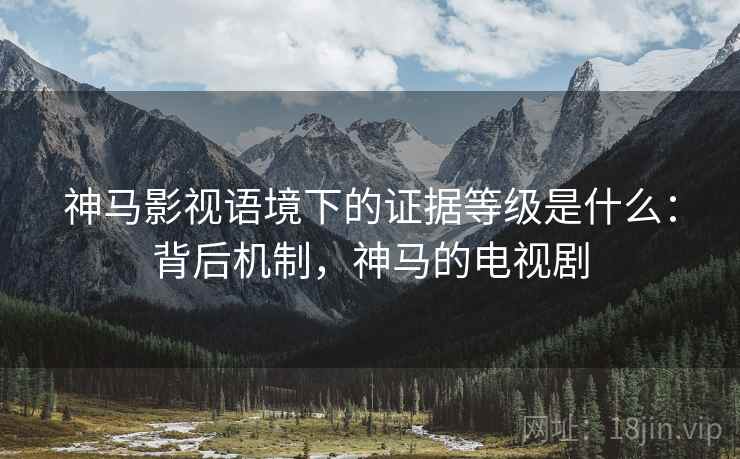 神马影视语境下的证据等级是什么：背后机制，神马的电视剧