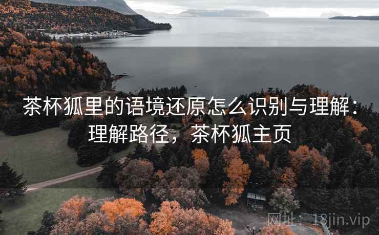 茶杯狐里的语境还原怎么识别与理解：理解路径，茶杯狐主页